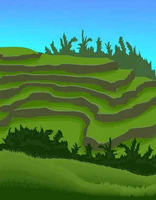 绿色卡通风动画动漫素描写实海报名片图片素材背景31