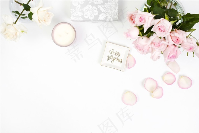 小清新浪漫玫瑰花花瓣