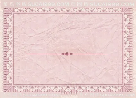 欧式粉色花纹背景素材