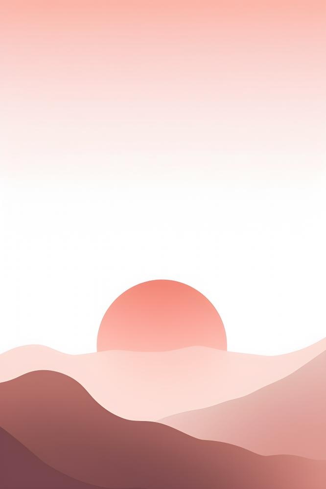 简约扁平意境山脉背景(2400x3600)