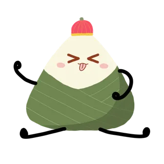 端午节粽子吐鬼脸免扣元素