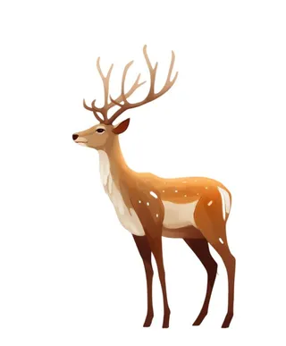 鹿动物元素