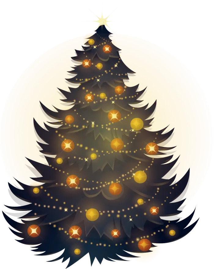 圣诞节平安夜圣诞树免扣素材圣诞元素