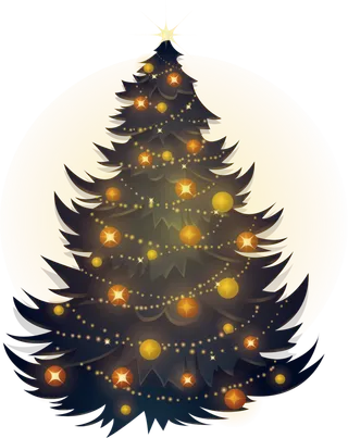 圣诞节平安夜圣诞树免扣素材圣诞元素