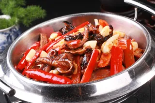 干锅腊牛肉48元一份