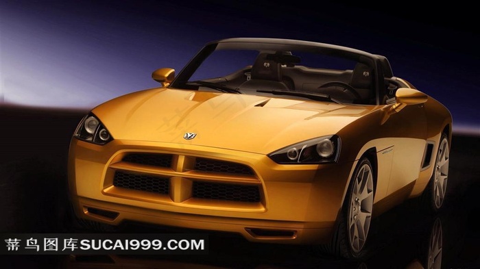 黄色高级轿车