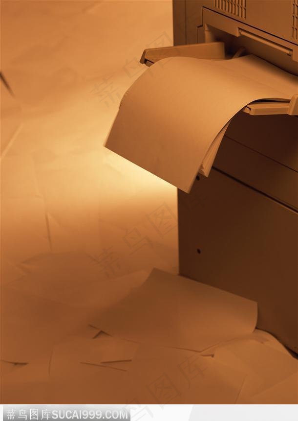 打印机口的复印纸