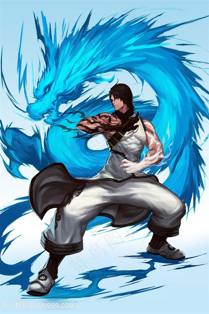 超能战联游戏气功师动漫图片