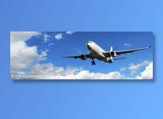 航天运输-蓝天下的飞机