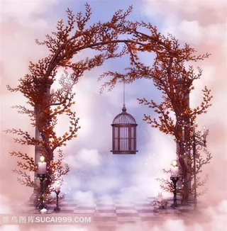 梦幻童话意境拱门