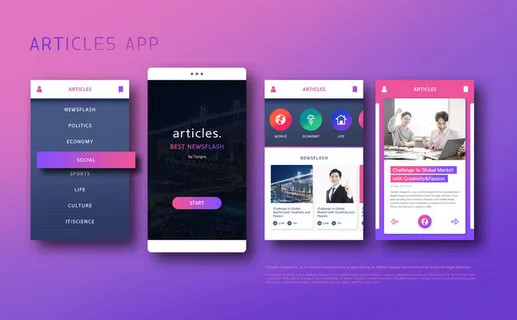 UI多页面包装展示手机APP交互界面样机长图概念PSD设计模板