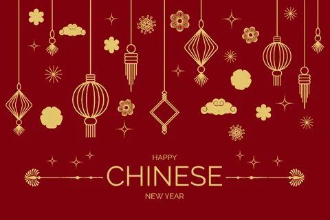 新年海报贺卡红包背景