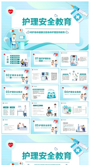 护理安全教育培训PPT预览图