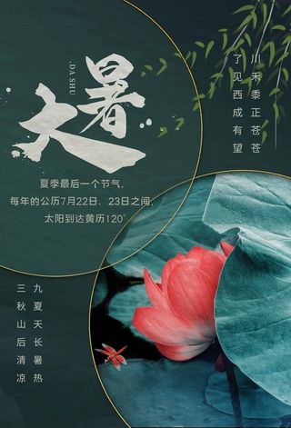 大暑 大暑宣传促销