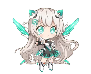 天选姬2.0战斗体-Q版-手指互动未经允许请勿商用