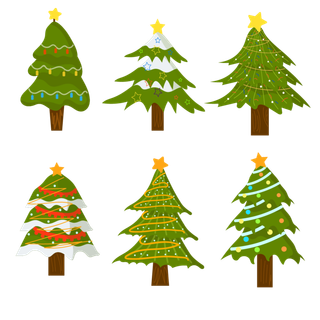 圣诞节平安夜圣诞树免扣素材圣诞元素