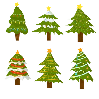 圣诞节平安夜圣诞树免扣素材圣诞元素