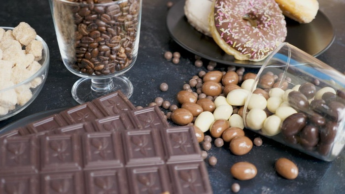 蛋糕和巧克力点心