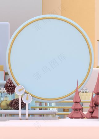 圣诞节3D建模礼品工厂