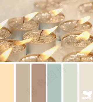 冬天系配色色卡色彩搭配