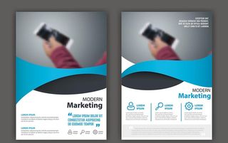 欧美风格宣传单页矢量AI素材