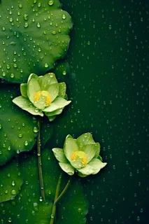 中国风传统绿色莲花简约背景