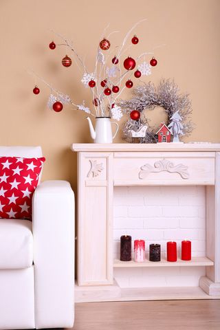 圣诞节圣诞壁炉圣诞树装饰圣诞球装饰(3)