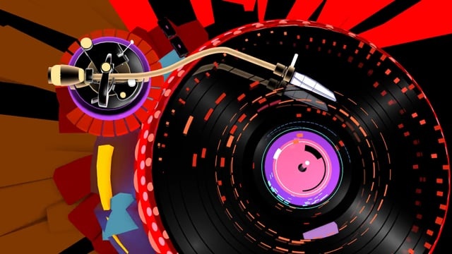 转盘, 迪斯科, 音乐, 时髦的, 播放, 玩耍, 曲调