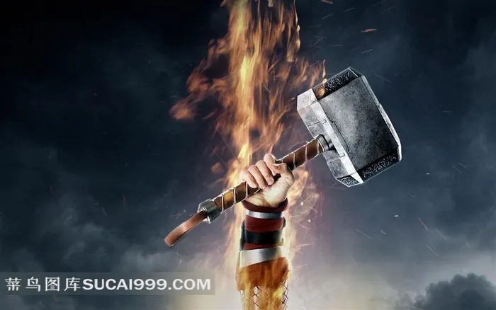 电影雷神当中的斧子和着火的胳膊