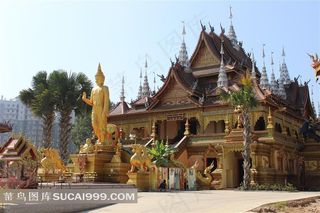 西双版纳总佛寺图片素材