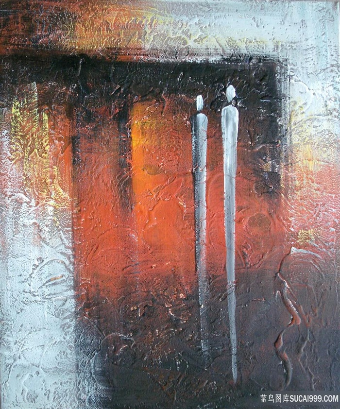 抽象水彩艺术时尚挂画