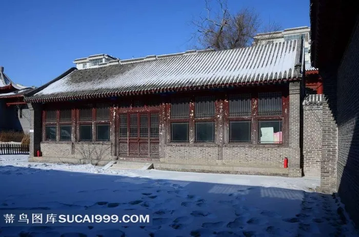 哈尔滨道台府侧房雪景