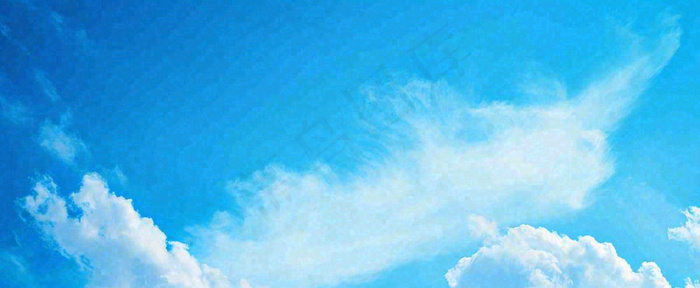 夏天蓝天白云天空(1712x704)