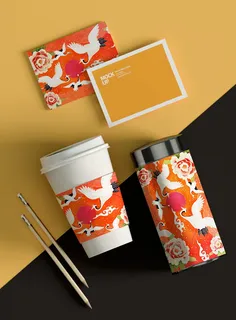 中国风国潮新春春节包装样机模板