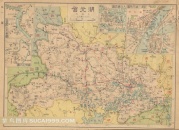 罕见的原版民国高清地图：湖北省
