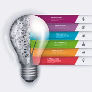 ppt素材3d数据图表模板可视化图形统计标签矢量图标模型ai源文件