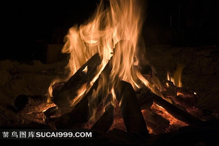 高清篝火素材下载