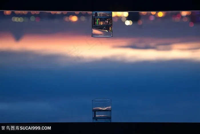 水杯玻璃杯素材生活用品