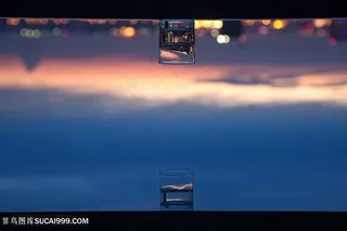 水杯玻璃杯素材生活用品