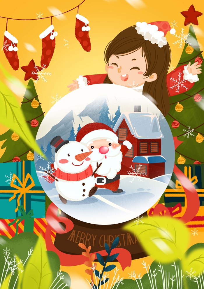 圣诞节 圣诞插画图片