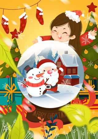 圣诞节 圣诞插画图片