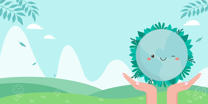 高清创意绿色环保背景图片公益海报展板宣传PSD分层平面设计素材