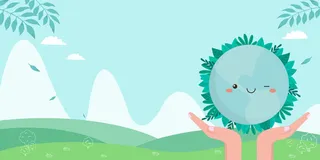 高清创意绿色环保背景图片公益海报展板宣传PSD分层平面设计素材