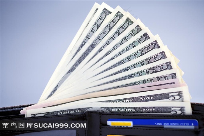 钱夹里的纸币图片