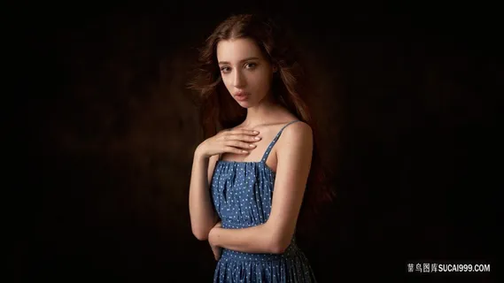 高清美女模特半身像摄影图 高清美女模特半身像摄影图