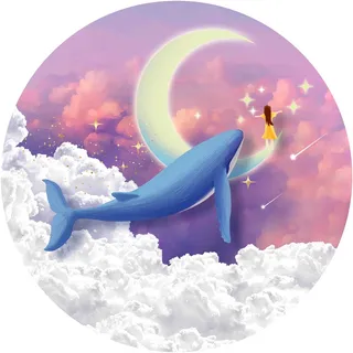 圆形儿童房装饰画