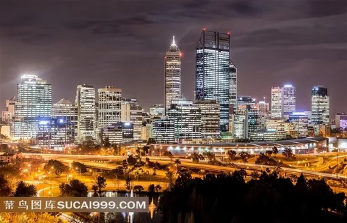 繁华市中心的旅游风景