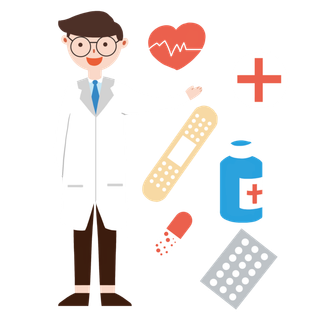 医生诊疗医院元素