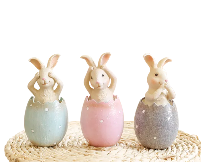 卡通兔子破壳素材