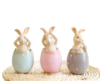 卡通兔子破壳素材